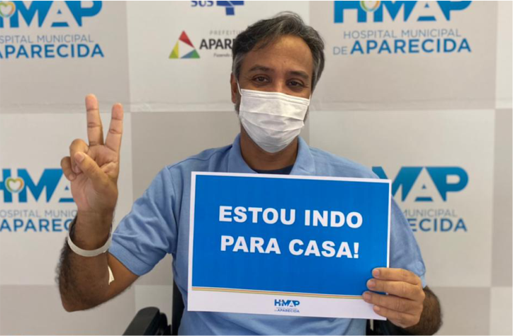 Último paciente de Manaus transferido para tratamento da Covid-19 recebe alta do HMAP